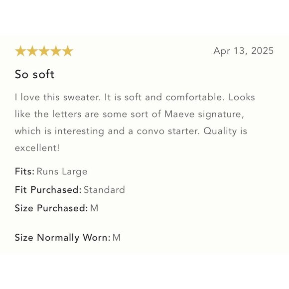 NWT Size M - Anthropologie Oversized Graphic Monogram Sweater (NWT US$ 158) - Picture 12 of 16